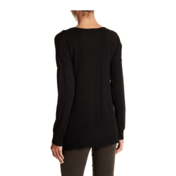 Poof Crew Neck Hi-Lo Knit Pullover - Picture 7 of 7